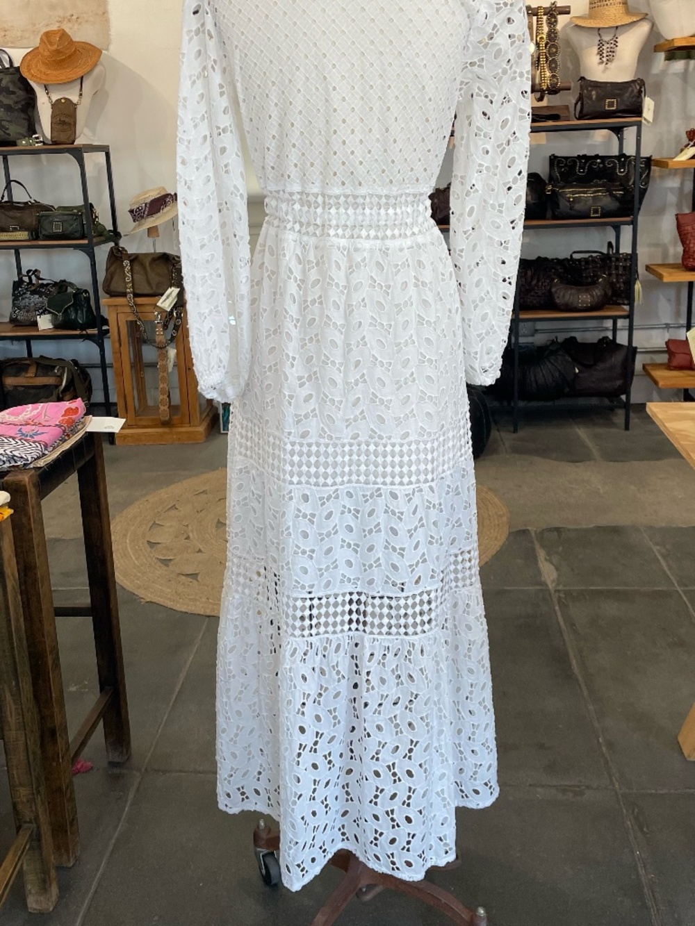 Temptation Positano Giamaica Maxi Shirt Dress In Bianco - Picture 4 of 6